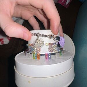 Colorful Beaded Charm Bracelet